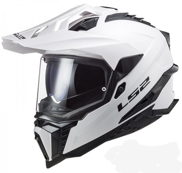 Мотошолом LS2 MX701 Explorer Solid білий