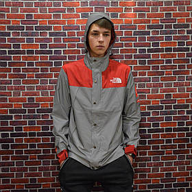 Одяг для хлопчиків підлітків Supreme X The North Face. Рефлективна куртка для хлопчика-підлітка сіра.