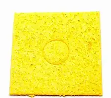 Очищувач паяльного жала (віскозна губка, жовта), 62*62 мм.