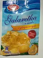 Желе (галаретка) со вкусом лимона Galaretka Kraw Pak, в пакетиках 70 г, Польша, оригинал