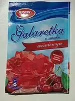 Желе (галаретка) со вкусом вишни Galaretka Kraw Pak, в пакетиках 70 г, Польша, оригинал