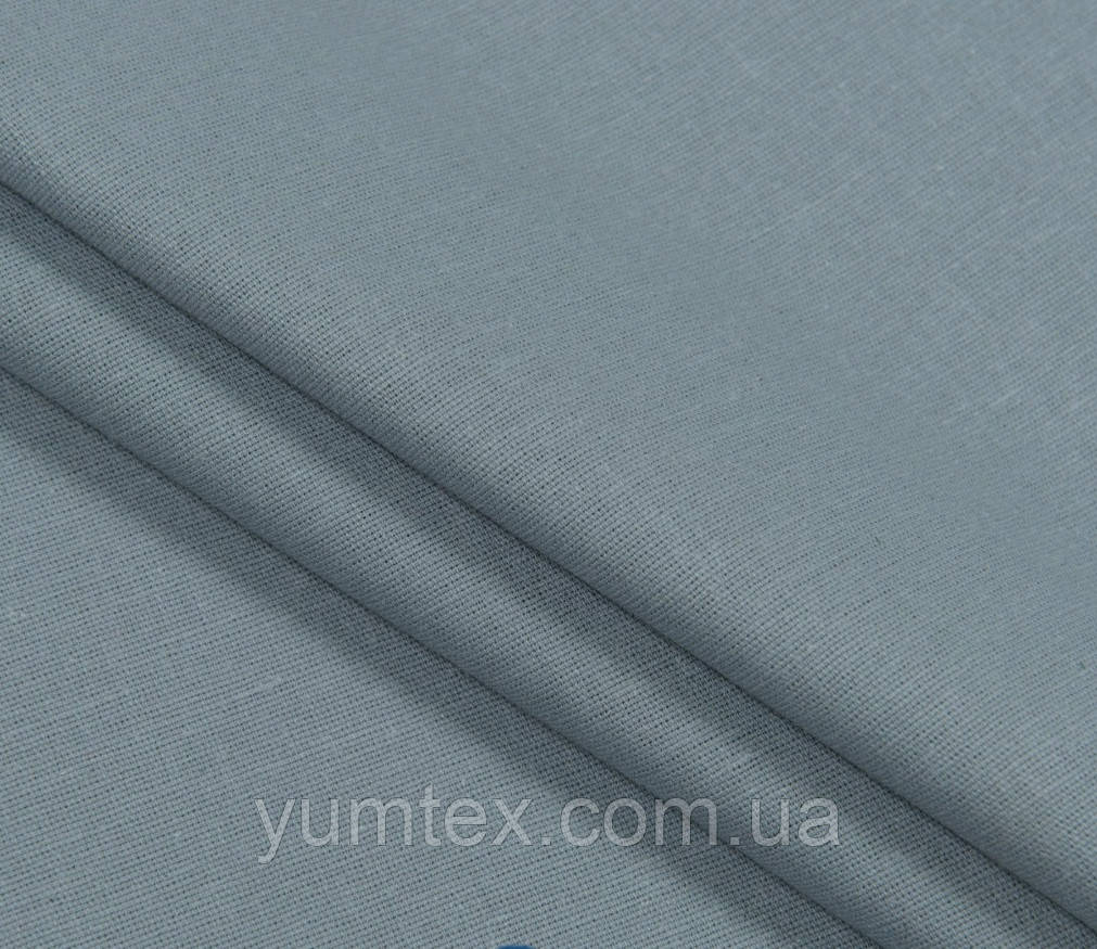 Тканина бавовняна напівпанама для скатертин серветок столової білизни штор римської штор 100% бавовна сіра