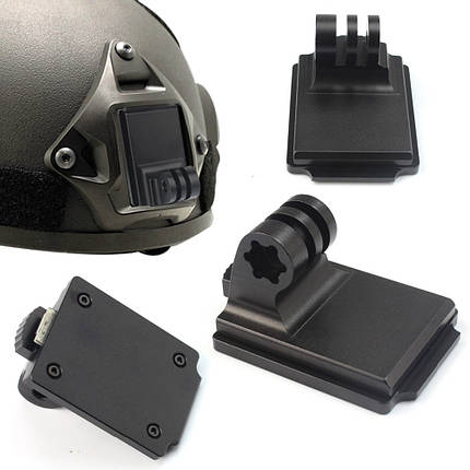 Кріплення на військовий шолом - NVG Mount для екшн камери GoPro SJCAM Xiaomi Yi, Sony, фото 1