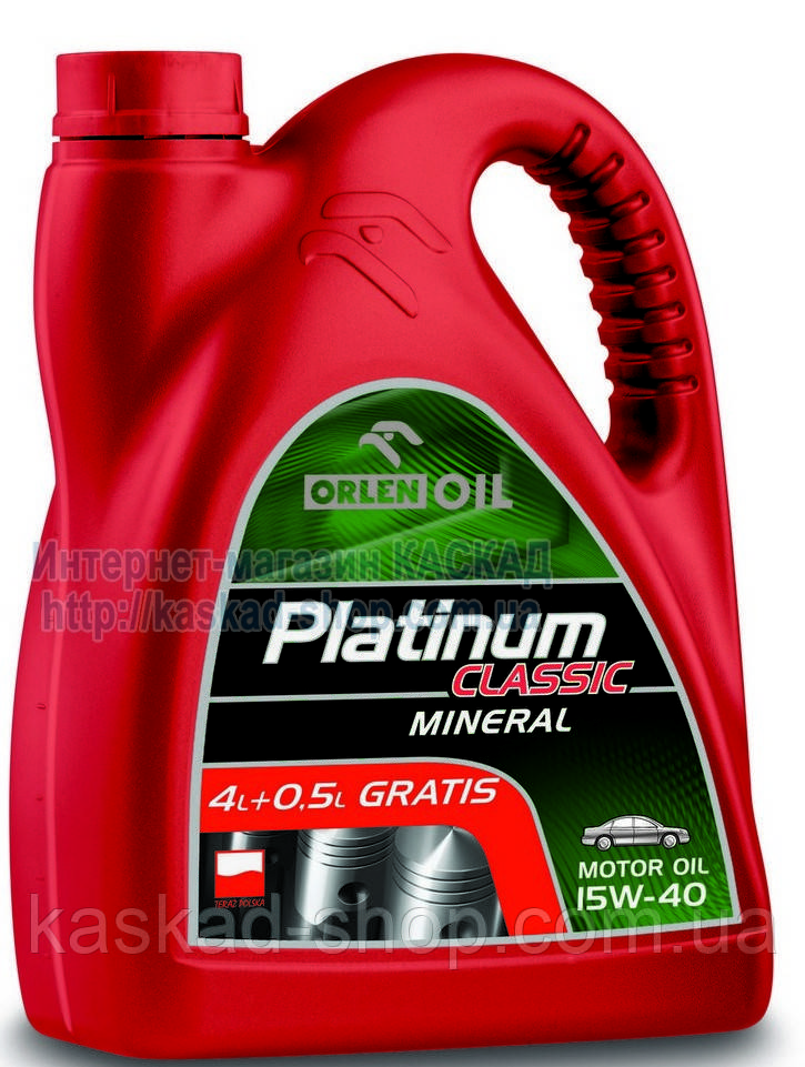 Моторна олива Platinum Classic Mineral 15W-40 4.5L
