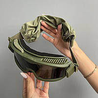 Тактические очки на шлем со сменными линзами ,не потеют маска-очки военным, очки для стрельбы, антиблик очки
