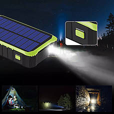 Power Bank (зовнішній акумулятор) Mibrand EXTREAM 12000 мАг Динамо підзарядка Чорний/ Зелений, фото 6