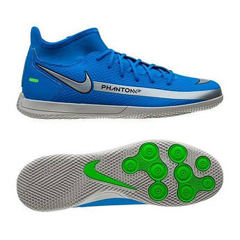Футзалки Nike PHANTOM GT CLUB DF IC CW6671-400, Синій, Розмір (EU) — 45.5