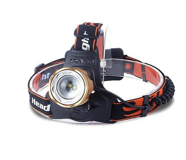 Налобний Ліхтарик Bailong BL-6908, Q5 Cree, 3 різ., Zoom, корпус-пластик, водостійкий, ударостійкий, 18650