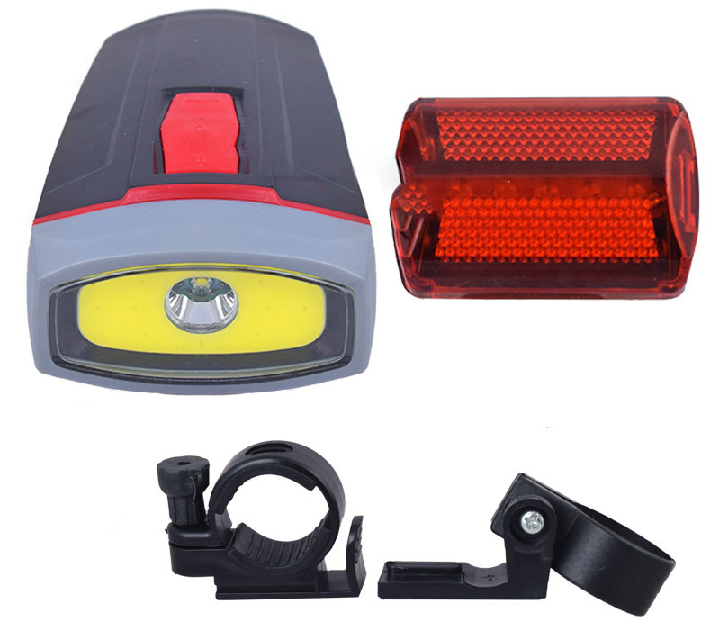Ліхтарик Bailong велосипедний BL-808, 5 LED, живлення 3*1.5"ААА", BOX, фото 1