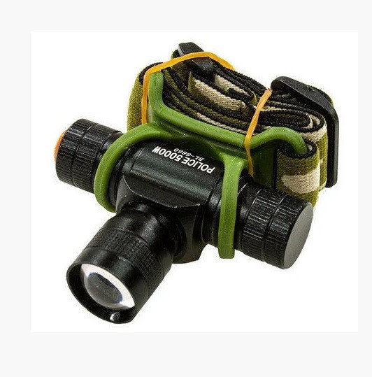 Налобний Ліхтарик Bailong BL-6660, Q5 Cree, 3 різ., Zoom, корпус-пластик, водостійкий, ударостійкий, 14500