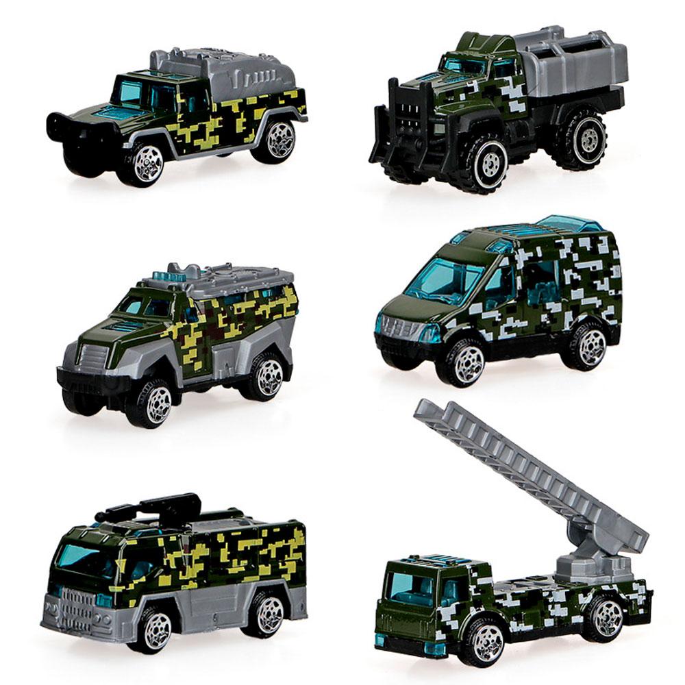 Набір дитячих пожежно-рятувальних машинок Fire rescue car, у наборі 6 машинок, camouflage green, фото 1