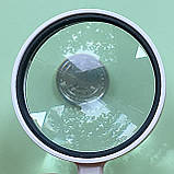 Лупа ручна, 10-х кратна, діаметр Ø лінзи - 80 мм, подвійне скло, фото 3