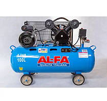 Компрессор поршневий AL-FA ALC-100-2: 100L