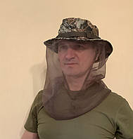 Шляпа камуфлировая с москитной сеткой (камуфляж «Дубрава»)
