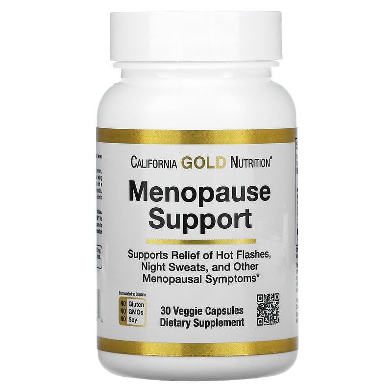 California Gold Nutrition, домішка для підтримки в період менопаузи, 30 рослинних капсул