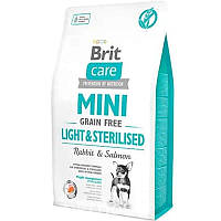 Brit Care Mini Grain Free Light Sterilised (Брит Кеа Мини) беззерновой корм для стерилизованных собак до 10 кг 2 кг.