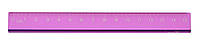 Лінійки YES 15 см метал. "Triangle" фіолетова