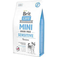 Brit Care Mini Grain Free Sensitive (Брит Кеа Мини Греин Фри) беззерновой корм для собак до 10 кг при аллергии 2 кг.