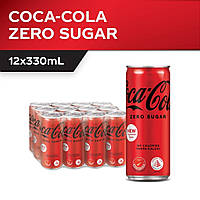Coca-Cola Sugar Zero Напиток Кока-Кола Зеро Без Сахара ж/б 330 мл Украина (12 шт/1 ящ)