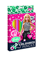Олівці кольорові YES 18 кол. "Barbie"