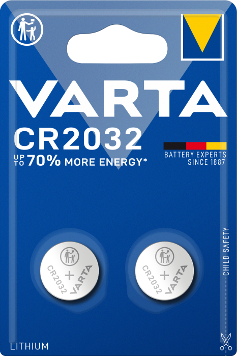 Батарейка VARTA CR2032 3V BL2 LITHIUM