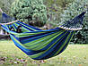 Гамак гавайський підвісний 190х80 Синій із короткою планкою в мішку, фото 7