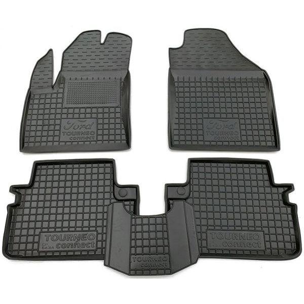 Гумові килимки в салон Ford Connect 2002- (довга база), фото 1