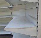 Ряд торгових односторонніх (пристінних) стелажів з кутом «Росс» 230х170х260 см., білий, Б/у, фото 9