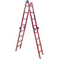 Драбина шарнірна "Метал" 4х4, для монтажу натяжних стель