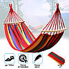 Гамак гавайський підвісний 200х80 Червоний із короткою планкою в мішку, фото 2