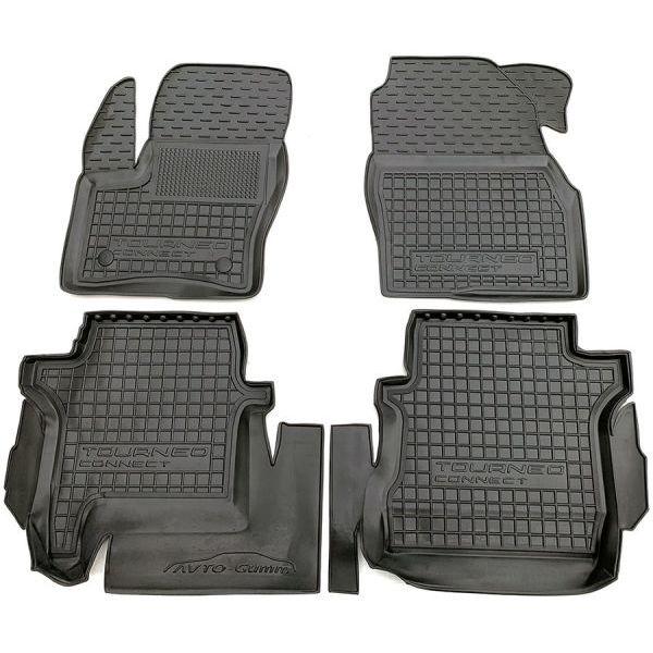 Резінові килимки в салон Ford Connect 2013- (довга база), фото 1