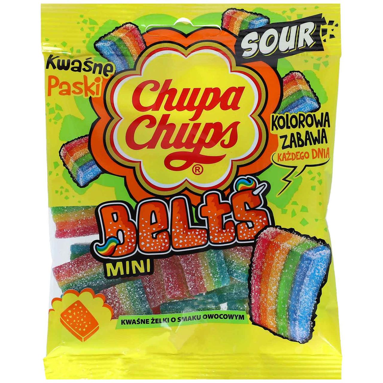 Шлейкі Chupa Chups Belts Mini Sour 90g