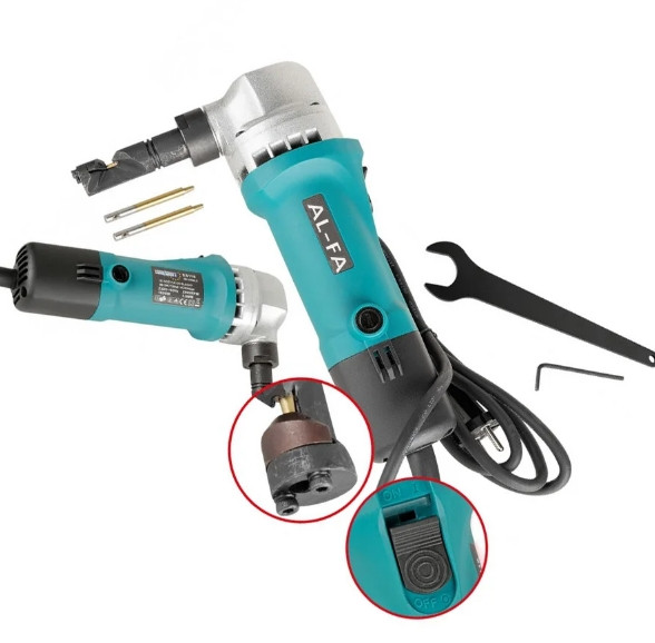 Електроножиці для металу AL-FA ALNB18: 1600Вт: 1.6мм