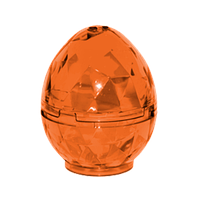 Емкость Lego Faceted Dragon Egg 4 x 4 x 3.3 24130c01 6133916 6249128 24132 6133915 Trans-Orange Б/У