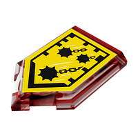 Плитка Lego Модифицированная Декоративная Pentagonal Nexo Power Shield Pattern Mace Rain 2 x 3 22385pb010