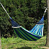 Гамак гавайський підвісний 190х80 Синій із короткою планкою в мішку, фото 4