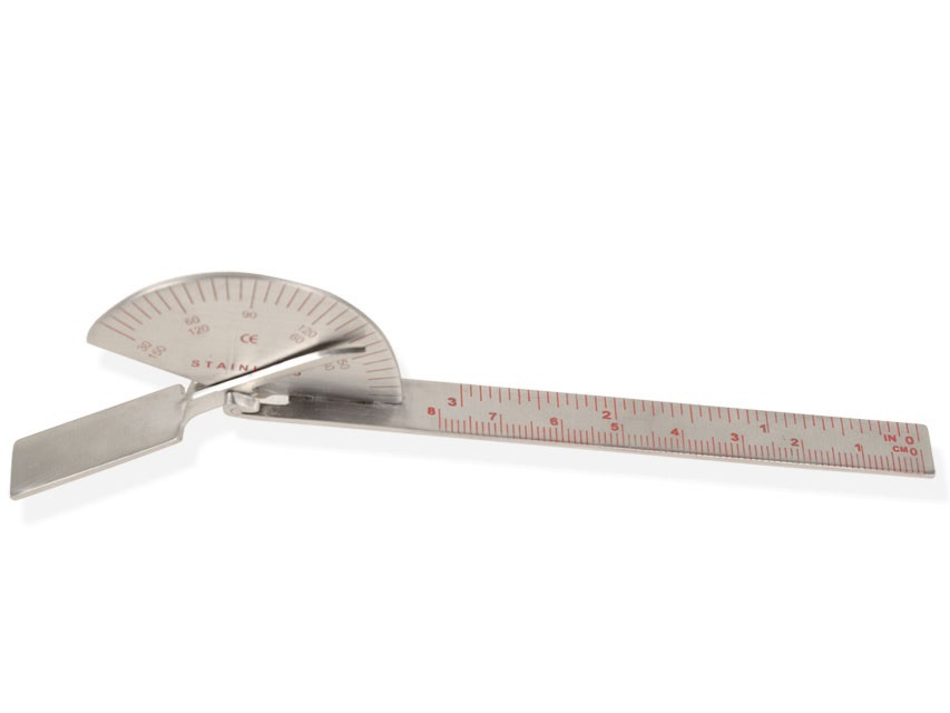 Гоніометр лінійка GIMA для вимірювання рухливості суглобів пальців 150 мм 180°, Італія