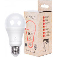 Лампочка Vinga VL-A60E27-153L світлодіодна (LED), Е27, 15 Вт, 3000K, 1280 Лм, 220В, енергозберігаюча