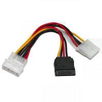 Кабель живлення 4 pin Molex F + 2*4 pin Molex M (CC-PSU-1 / CC-SATA-PSY2)