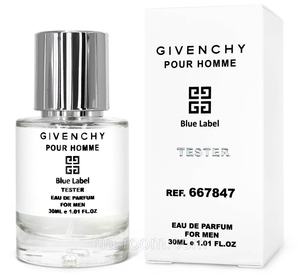 Тестер чоловічий Givenchy Blue Label Pour Homme, 30 мл.