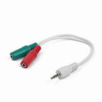 Перехідник Cablexpert Jack 3.5mm папа/2х3.5mm мама (CCA-417W) 3.5 мм jack, 3.5 мм jack x 2, 0.2 м