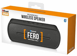 Портативна акустична система TRUST FERO WIRELESS BLUETOOTH, RMS: 6 Вт, 50-20 000 Гц (Art.21704)