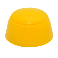 Заглушка двоскладова на болт/гайку М10, М12, М14 (D45) (Посилена) для дитячих майданчиків - Жовта