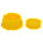 Заглушка двоскладова на болт/гайку М10, М12, М14 (D45) (Посилена) для дитячих майданчиків - Жовта, фото 2