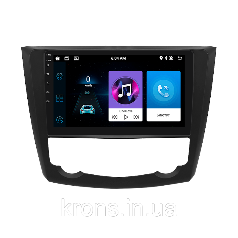 Штатная магнитола Lesko для Renault Kadjar I 2015-2018 экран 9" 1/16Gb/ Wi-Fi Optima GPS Android Рено каджар