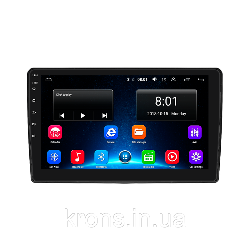 Штатная магнитола Lesko для Renault KWID 2015-н.в. экран 9" 2/32Gb/ Wi-Fi GPS на Андроид Optima