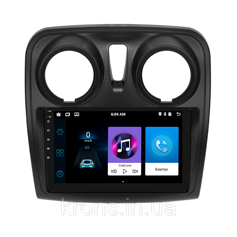 Штатная магнитола Lesko для Renault Lodgy 2012-н.в. экран 9" 1/16Gb/ Wi-Fi GPS Optima Рено
