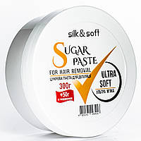 Сахарная паста для депиляции ультра мягкая Ultra Silk & Soft 300 гр+50 гр