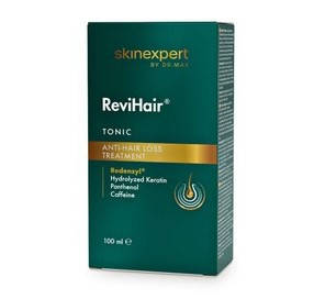 Dr.Max ReviHair Тонік для волосся з Redensyl®, кофеїном, пантенолом для росту та зміцнення волосся, 100 мл