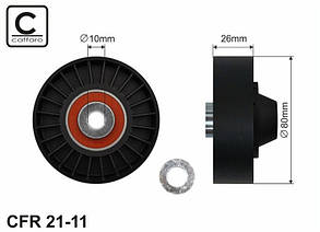 Ролик паразитний Fiat Doblo 1.9TD/JTD Caffaro Польща CFR21-11